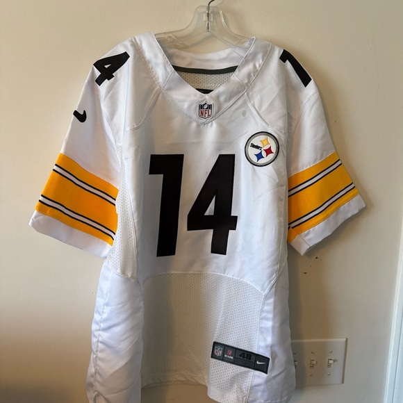 Nike White and Yellow Men's Jersey